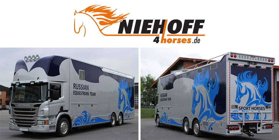 Pferdetransporter für 7 Pferde + Wohnkabine